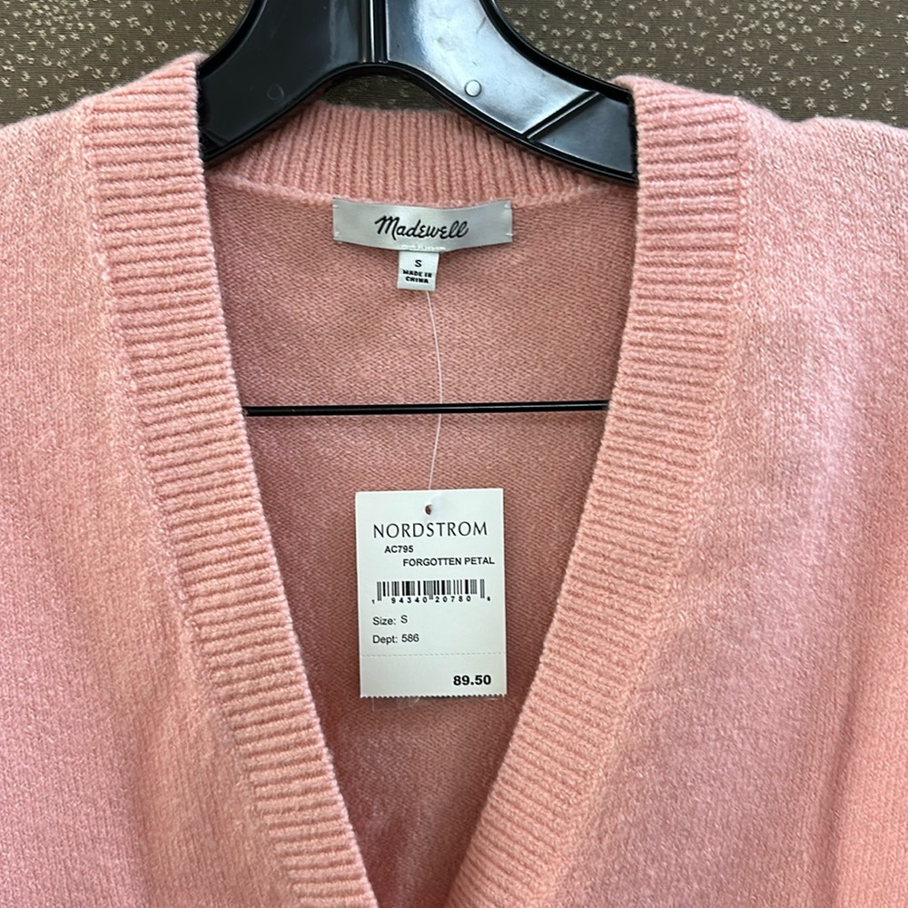 🔥🔥🔥NEW Madewell Button Down Wool Blended Cardigan Sweater - Picture 2 of 8